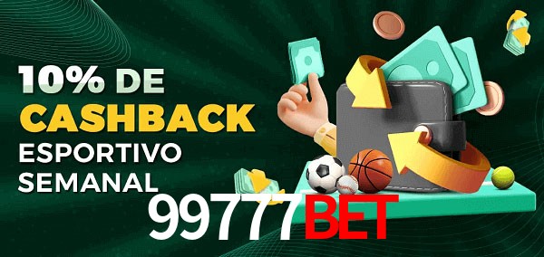 10% de bônus de cashback na 99777bet
